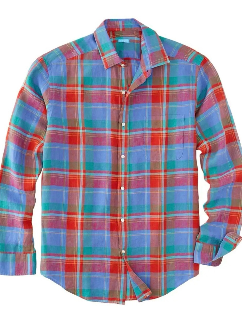 J.MELAUGHIN - Gramercy Linen Shirt - Size M